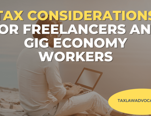 Tax Considerations for Freelancers and Gig Economy Workers