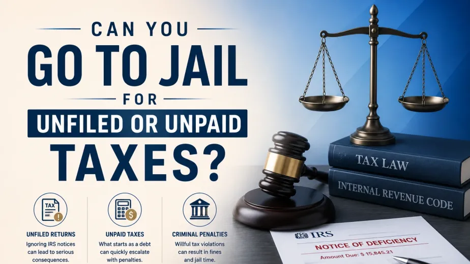 Go to jail for unfiled taxes