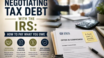 Negotiating tax debt with the IRS