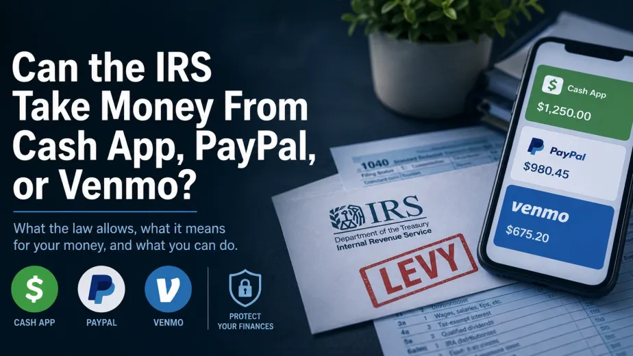 Can the IRS take funds from apps