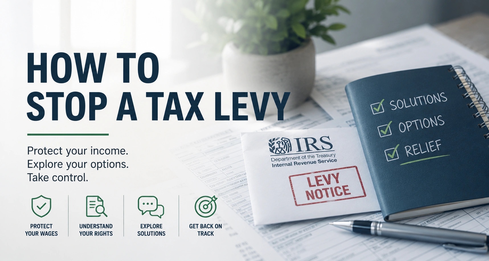 How to stop a tax levy