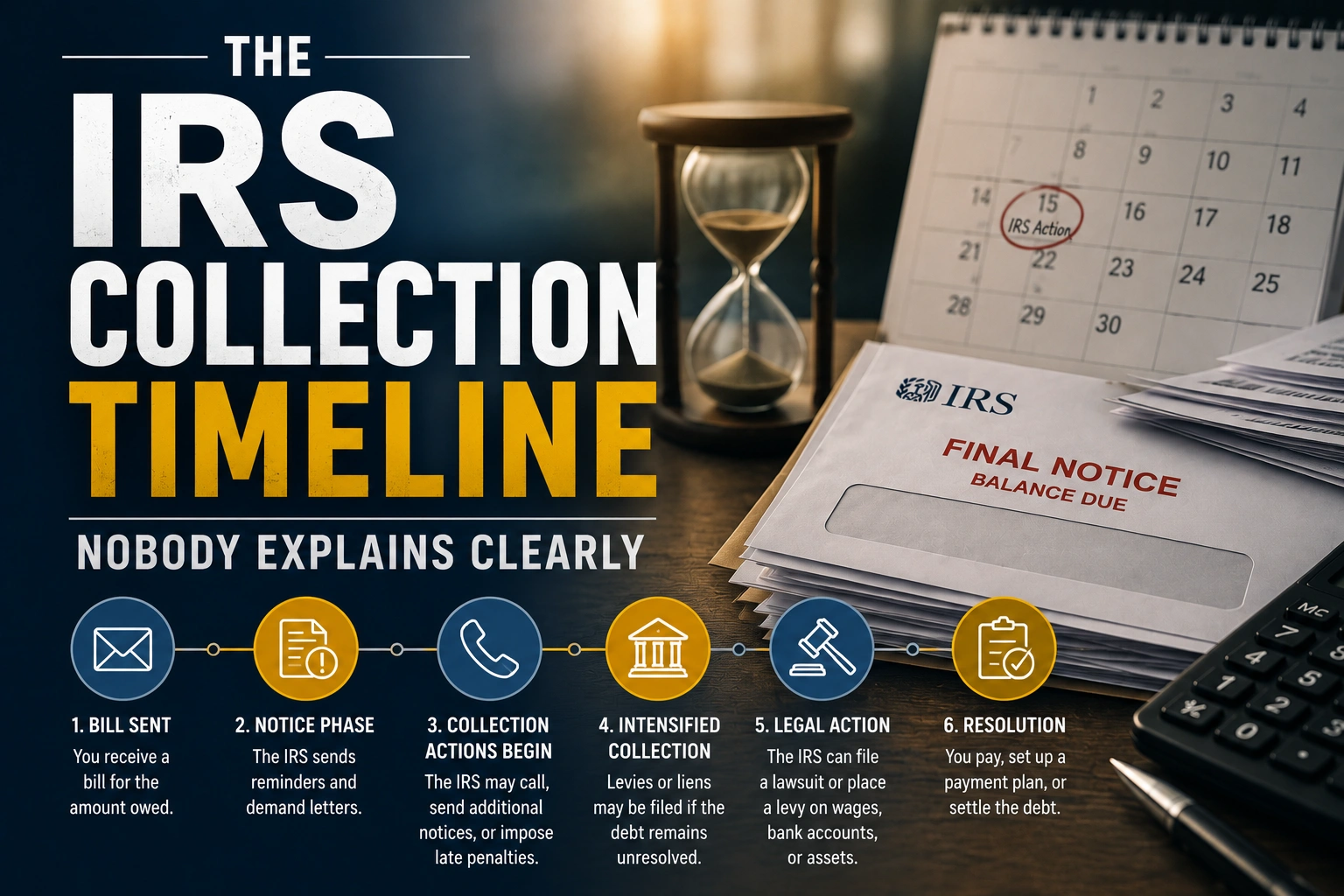 IRS collection timeline overview