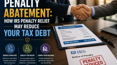 IRS penalty abatment infographic