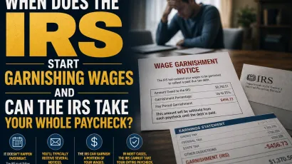 IRS wage garnishment notice explained