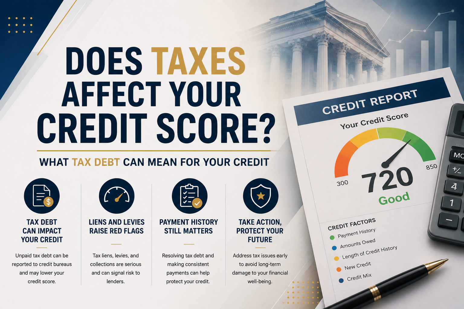 Taxes and credit score impact