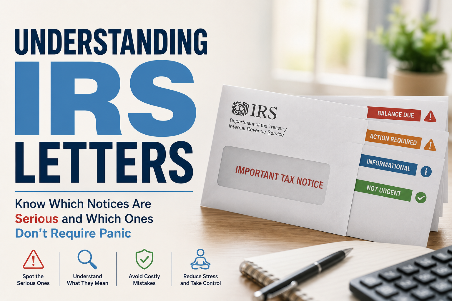 Understanding IRS notices and actions